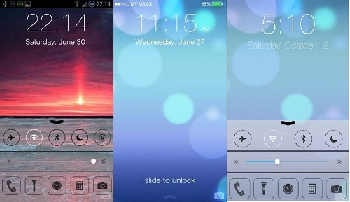 Cara mengubah tampilan android mirip iphone - HI Lockscreen IOS 7 Parralax