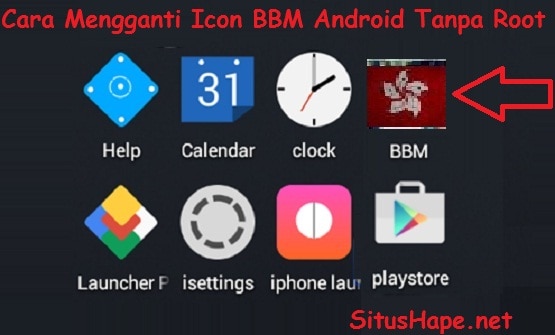 Inilah Cara Mengganti Icon BBM Android Tanpa Root