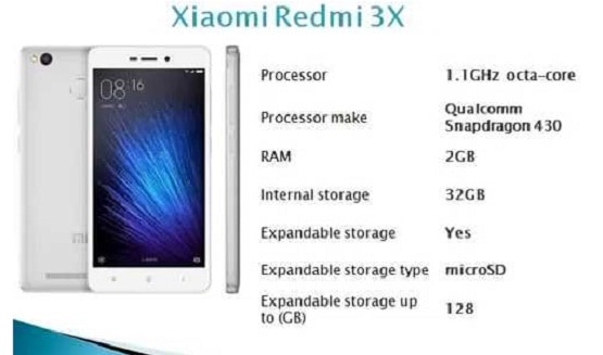 Harga Xiaomi Redmi 3x, Di Indonesia 2 Jutaan Fitur Fingerprint Sensor 1