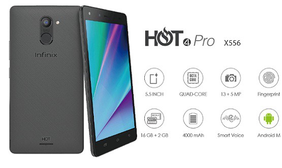 Harga Infinix Hot 4 Pro, Layar 5.5 inchi RAM 2 GB Sejutaan