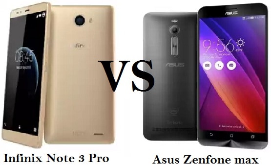 Perbedaan Infinix Note 3 Pro vs Asus Zenfone Max