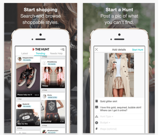 the hunt aplikasi android gratis fashion