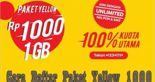 Cara Daftar Paket Yellow 1000