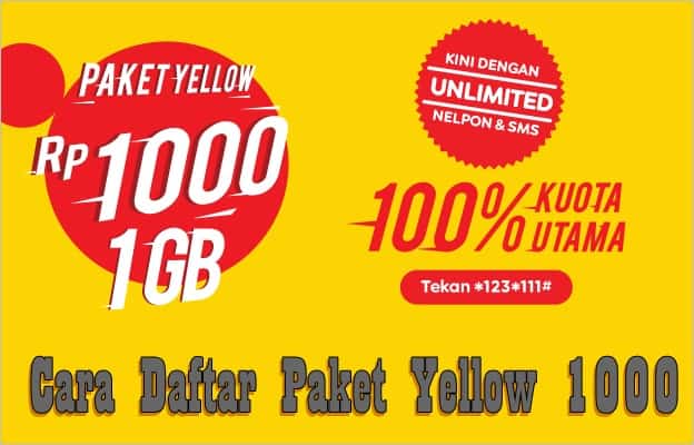 Cara Daftar Paket Yellow 1000