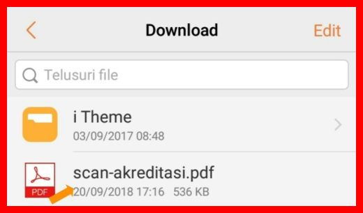 Download Hasil Scan Dokumen di Hp Android