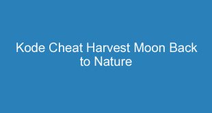 kode cheat harvest moon back to nature 11291