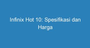 Infinix Hot 10: Spesifikasi dan Harga