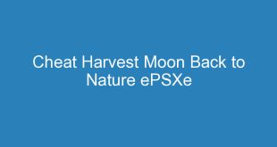 Cheat Harvest Moon Back to Nature ePSXe