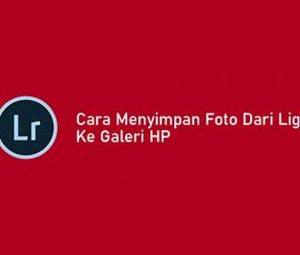 Menyimpan Foto Ke Galeri